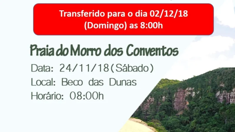 Mutirão de limpeza no Morro dos Conventos tem nova data