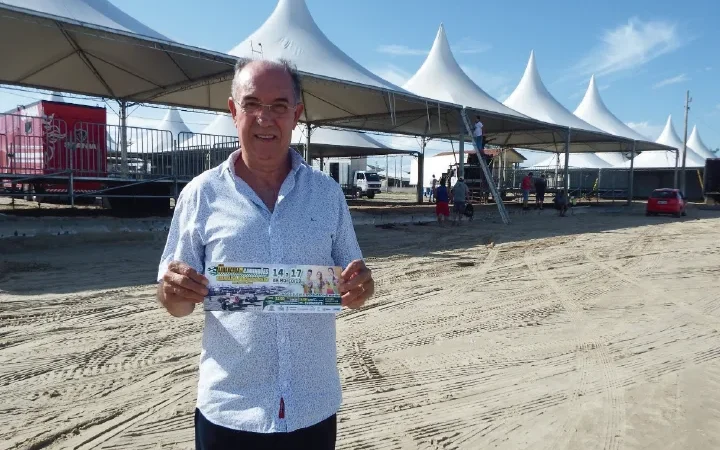 Parque da arrancada recebe estrutura do mega evento