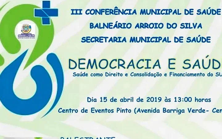 Conferência Municipal de Saúde acontece no dia 15 de abril