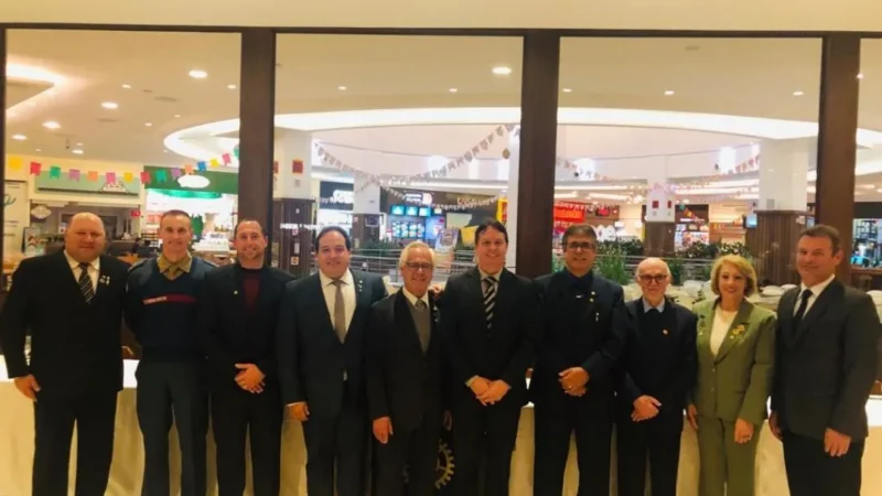 Empossados novos presidentes do Rotary e do Lar do Idoso