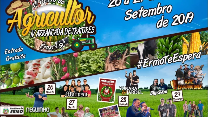 Programação da 6° Festa do Agricultor 2019