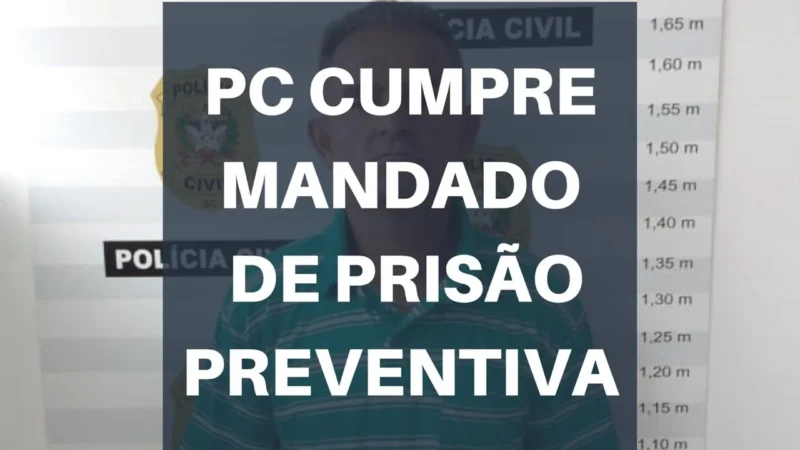 Autor de violência doméstica é preso pela Polícia Civil de Orleans