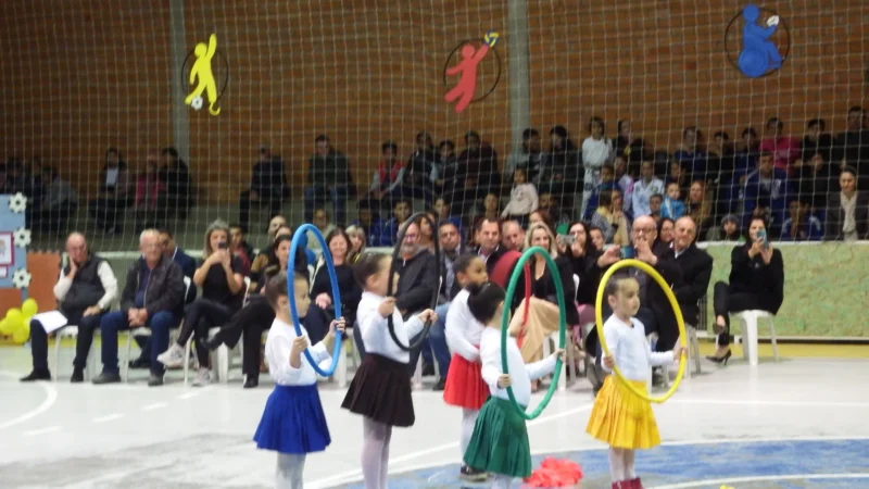 Cerimônia de abertura da 1ª Olimpíada de Baln. Arroio do Silva