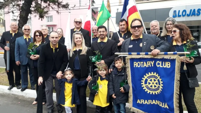 Rotary divulgou projeto no desfile de 7 de setembro