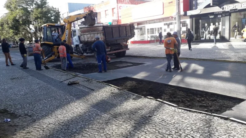 Calçadão de Araranguá ainda está fechado