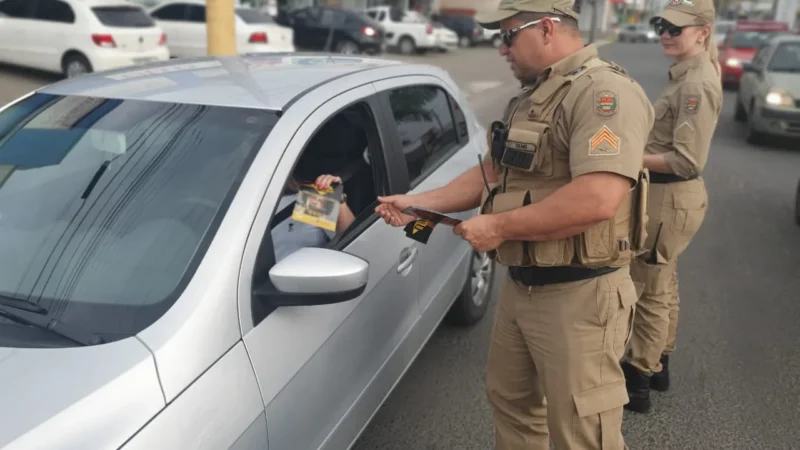 Blitz educativa é promovida em Araranguá