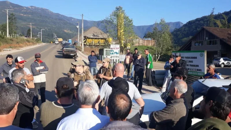 Protesto na Serra da Rocinha