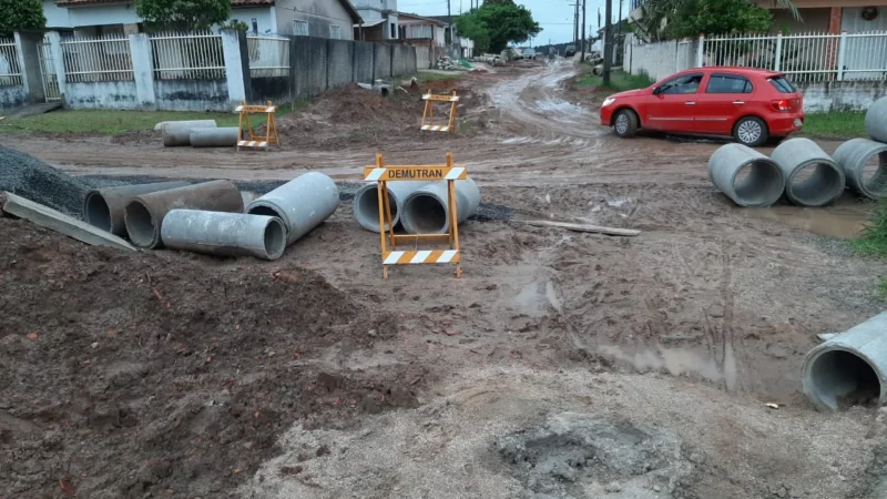 Obras no Jardim das Avenidas foram retomadas nesta segunda-feira