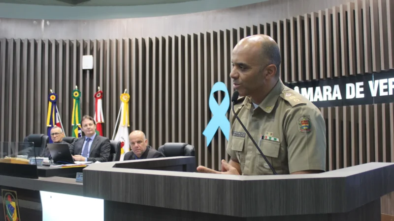Novo comandante do 19º BPM se apresenta aos vereadores