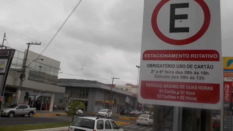 Rotativo ficará por conta da Prefeitura