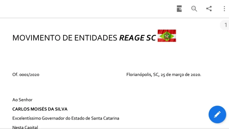 Entidades comerciais pedem ao governador fim gradativo de isolamento