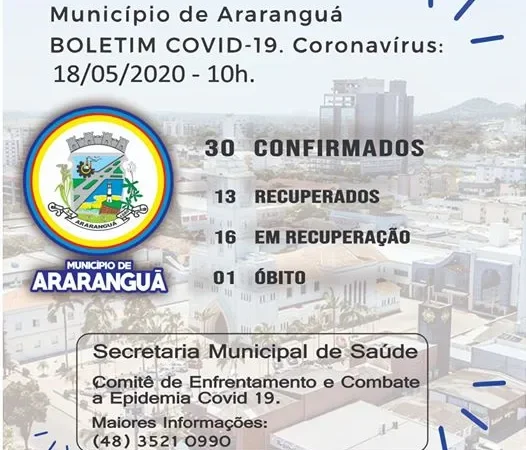 Em Araranguá, novo coronavírus atinge paço municipal