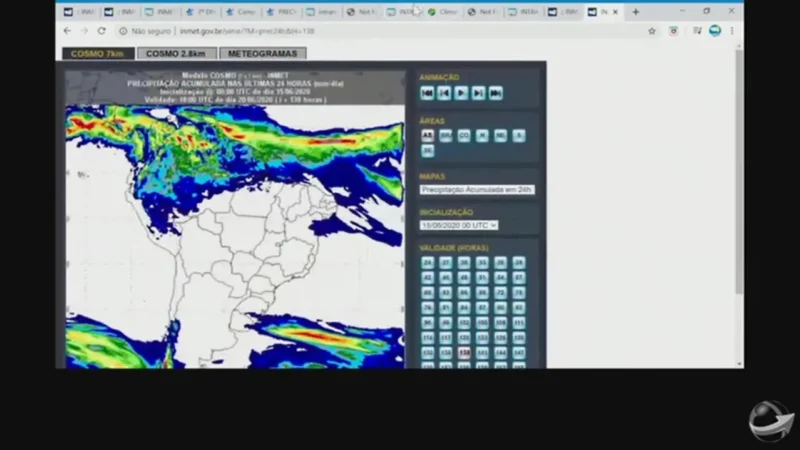 Mapa mostra que chegada do inverno será com estiagem em grande parte do país e temperaturas mais elevadas