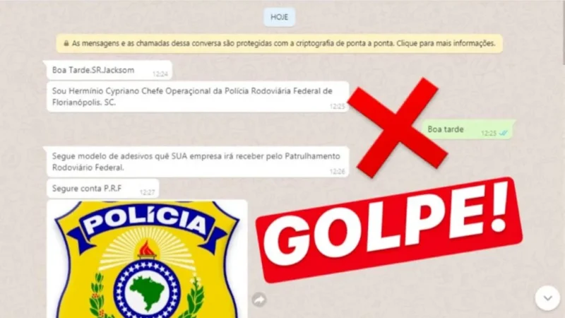 PRF alerta para golpe em nome da instituição