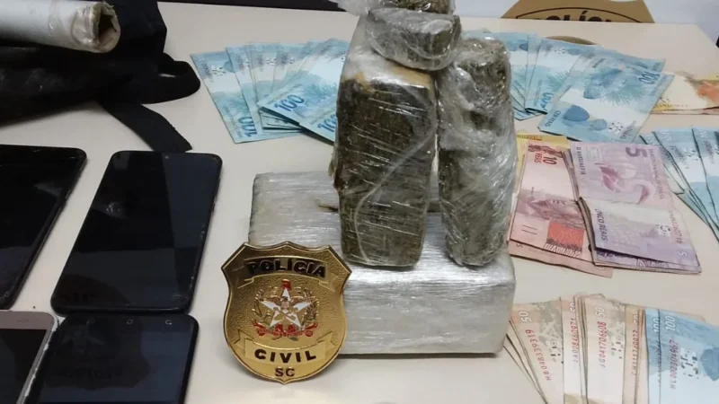 Operação da Polícia Civil prende traficante e apreende drogas em Turvo