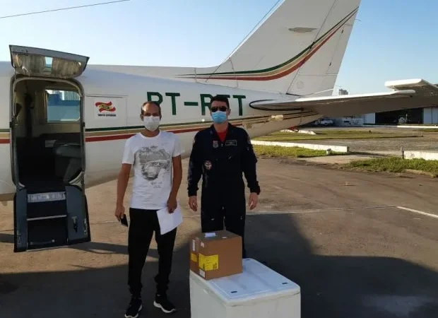 Batalhão de Operações Aéreas utiliza aeronave do Governo para transporte de medicamentos