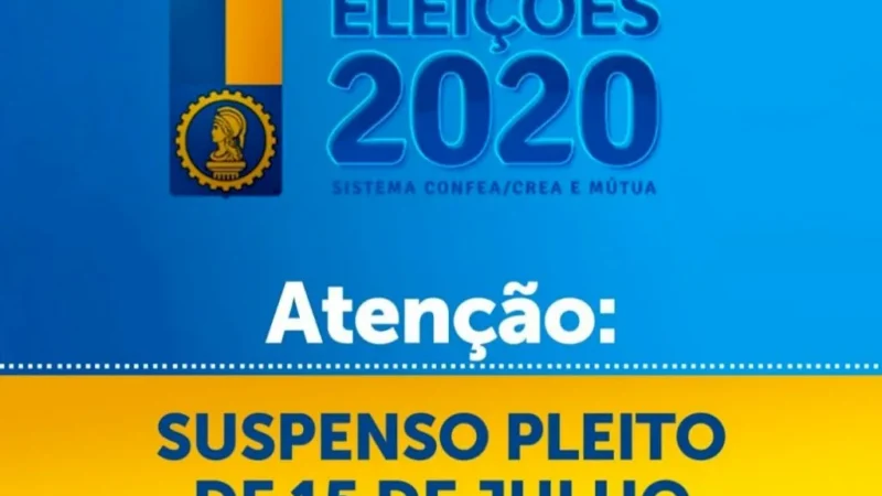 CREA-SC suspende eleições que estavam marcadas para quarta-feira (15)