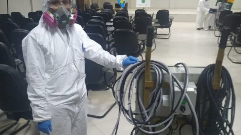 Através da Unesc, Cooperja realiza sanitização em seu prédio Administrativo
