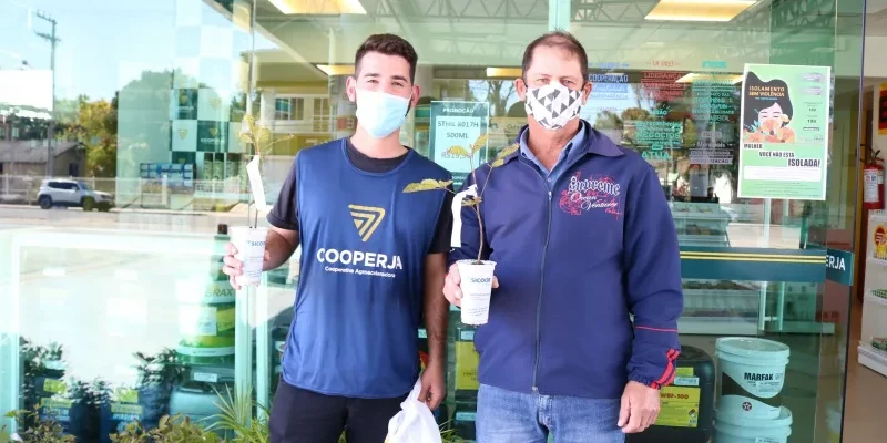 Cooperja realiza entrega de mudas em comemoração ao dia da árvore