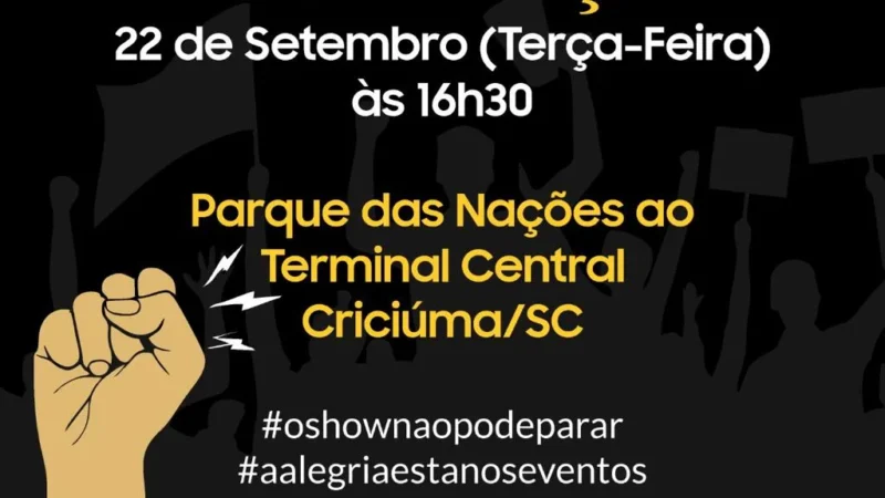 Setor de eventos organiza mobilização por causa de exclusão em portarias