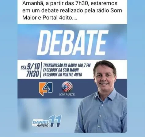 Prefeitura proibida de divulgar publicidade institucional e pedido de cassação da chapa Daniel/Anísio
