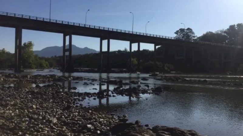 Estiagem deixa Rio Araranguá entre os rios com menores níveis de água no estado