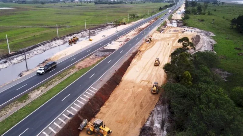 Obras da CCR ViaCosteira avançam no trecho Sul da BR-101