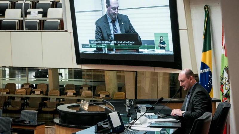 Mauro de Nadal (MDB) deve ser eleito presidente da Alesc nesta segunda-feira