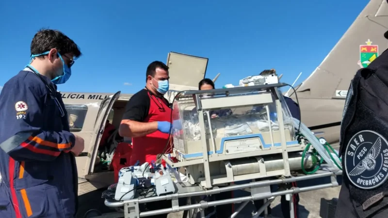 Transferida de Araranguá criança com problemas cardíacos