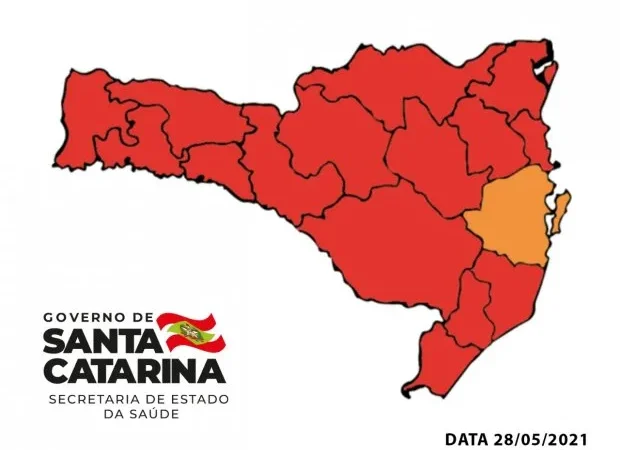 Amesc continua em vermelho na Matriz de Risco para Covid-19