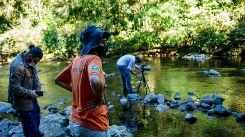 Equipe grava vídeos na região para o Ministério do Meio Ambiente