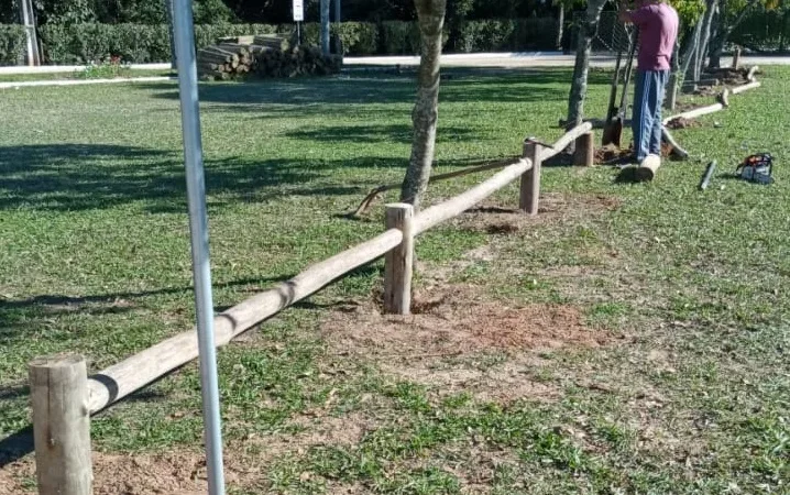 Estacionamento do Parque Ecológico de Maracajá recebe melhorias