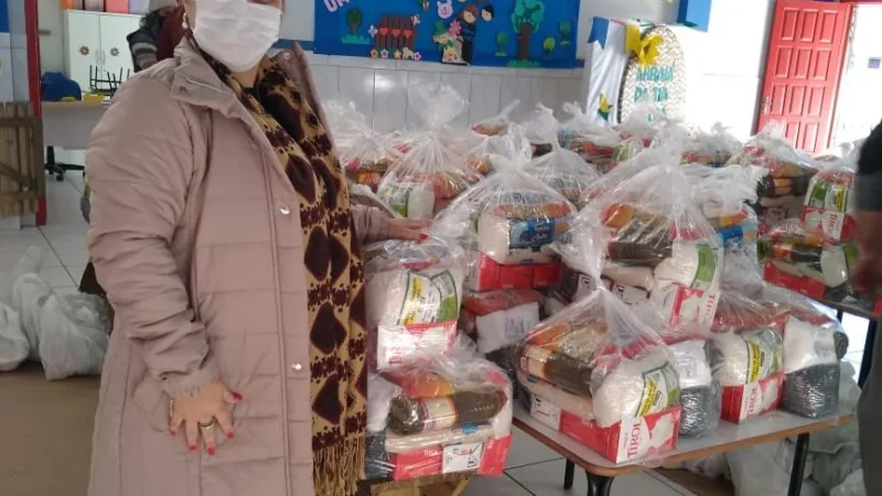Alunos de Araranguá receberão kits de alimentos
