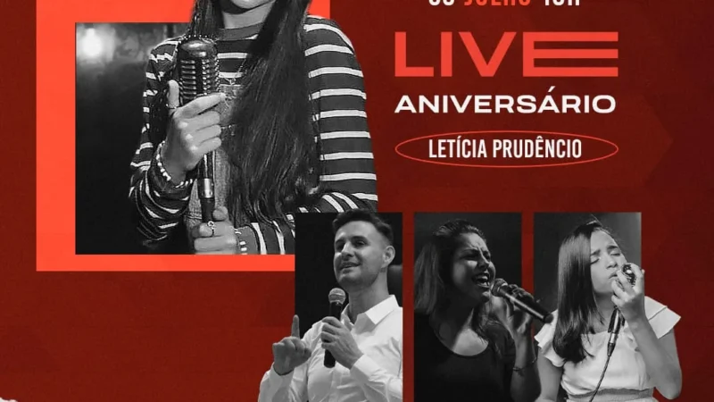 Letícia Prudêncio promove live solidária