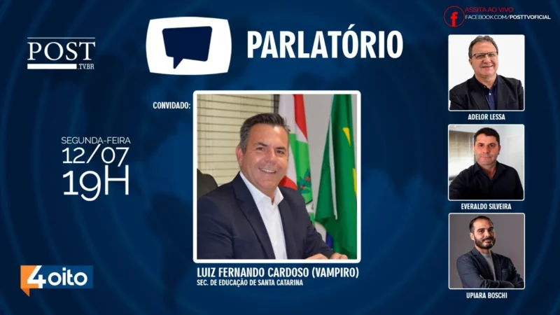 PARLATÓRIO: Secretário de Educação do Estado é o entrevistado desta segunda-feira