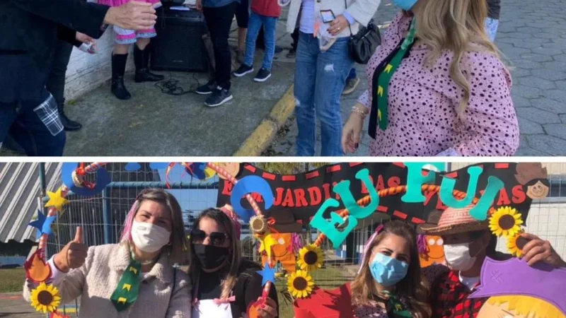 Escolas promovem ‘Arraiá’ em drive thru