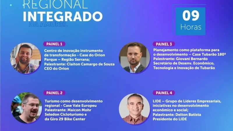 Lide/SC coordena painel sobre desenvolvimento econômico no Sul do Estado