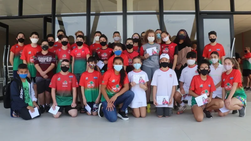 De férias no Sul, atleta olímpica Ana Claudia Lemos visita o Mampituba