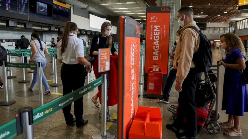 Voos domésticos em agosto chegam a 70% do cenário pré-pandemia