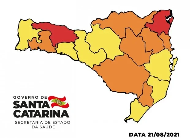 Amesc continua em amarelo na Matriz de Risco da Covid-19