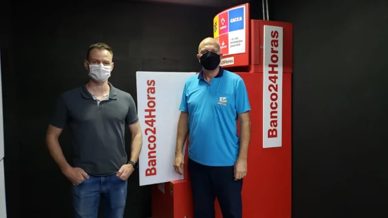 Balneário Arroio do Silva agora tem Caixa Eletrônico do Banco24Horas