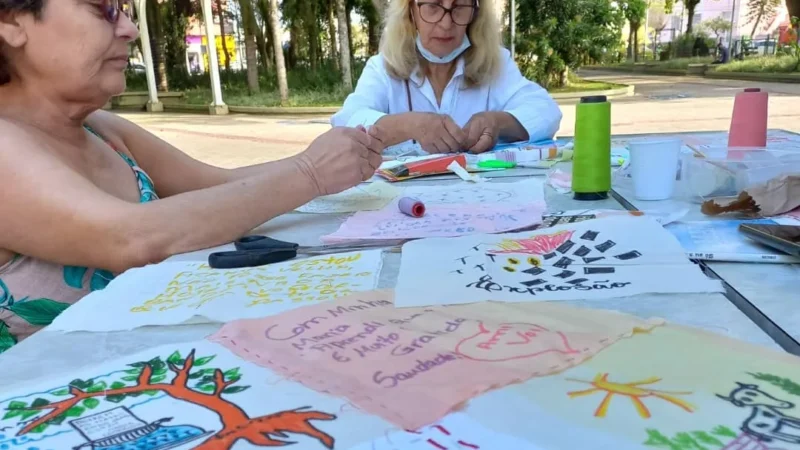 Araranguá faz exposição para divulgar projeto Colcha da Saudade