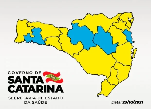 SC continua sem regiões em risco grave para Covid-19