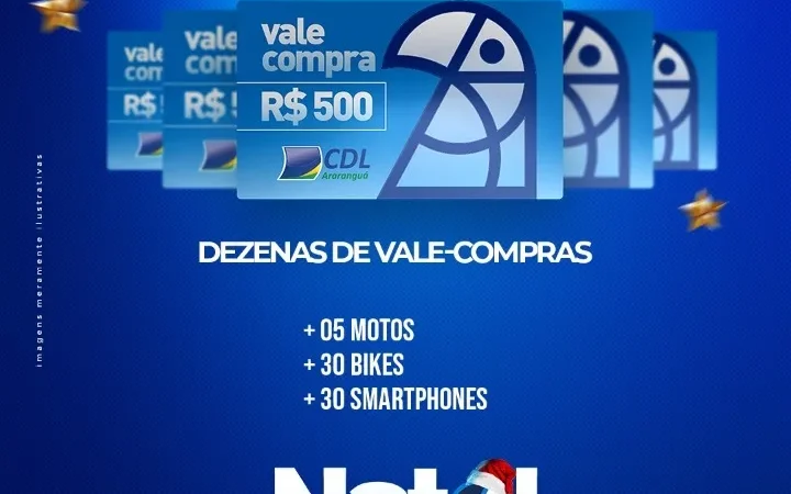 Promoção de Natal sorteará prêmios em Araranguá
