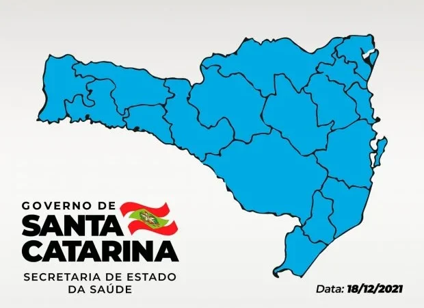 Estado continua todo azul na Matriz de Risco da Covid-19
