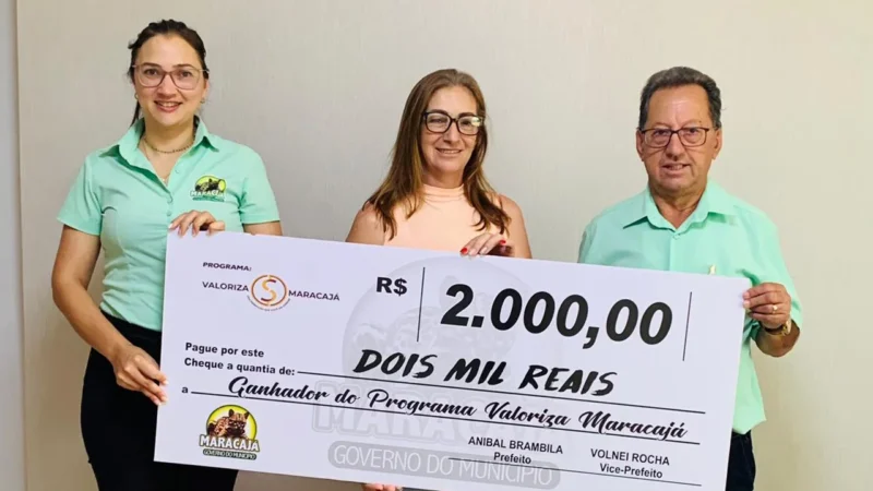 Valoriza Maracajá premia com R$ 2 mil moradora da Garajuva
