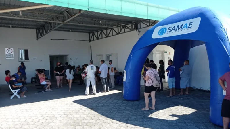 Samae fornece tenda e água gelada no Centro de Testagem da Covid-19