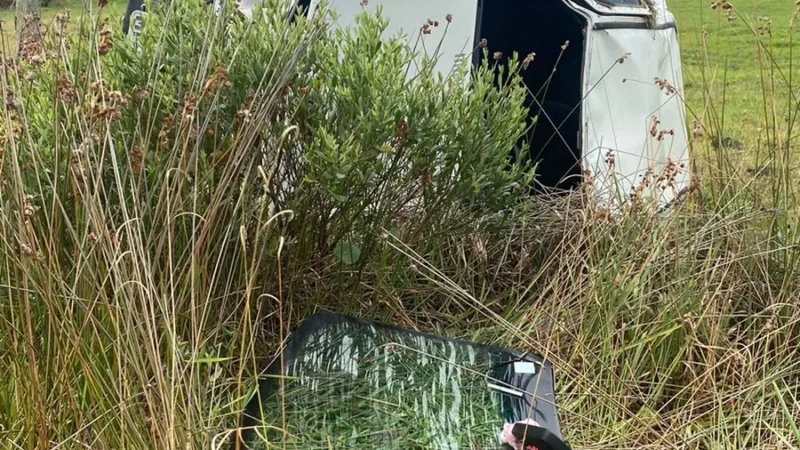 Mulher se fere em acidente em Passo de Torres