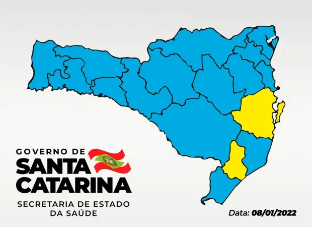 Matriz de risco mostra Amesc ainda em amarelo, mas evidencia aumento de casos