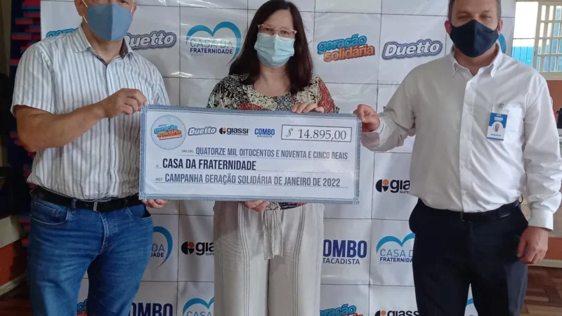 Campanha Geração Solidária entra em novo mês